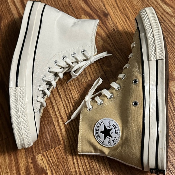 Converse Chuck Taylor All Star 70 Hi Top Tri-Panel Sesame Egret Men’s Sz 8 - Picture 1 of 11